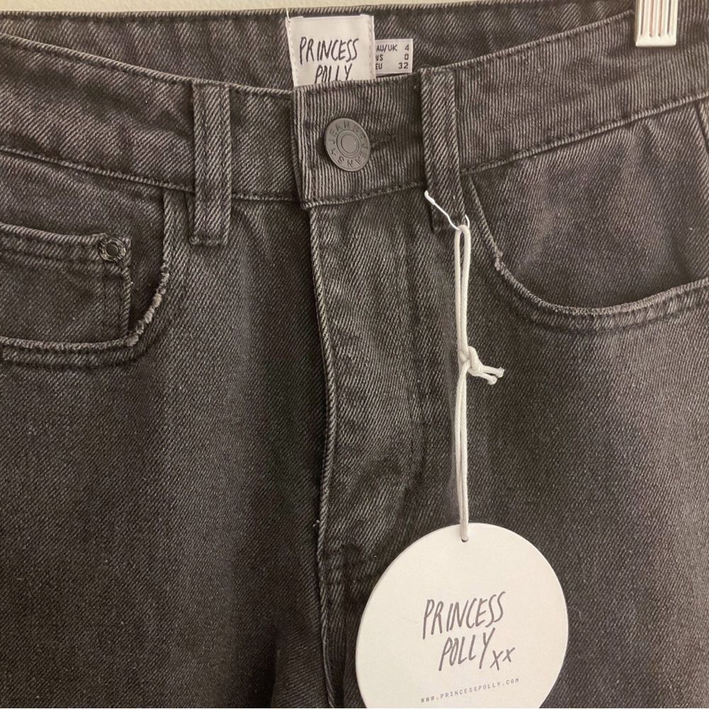 Princess Polly Secondcity Jeans | Black | High Waisted | NWT - Picture 4 of 11